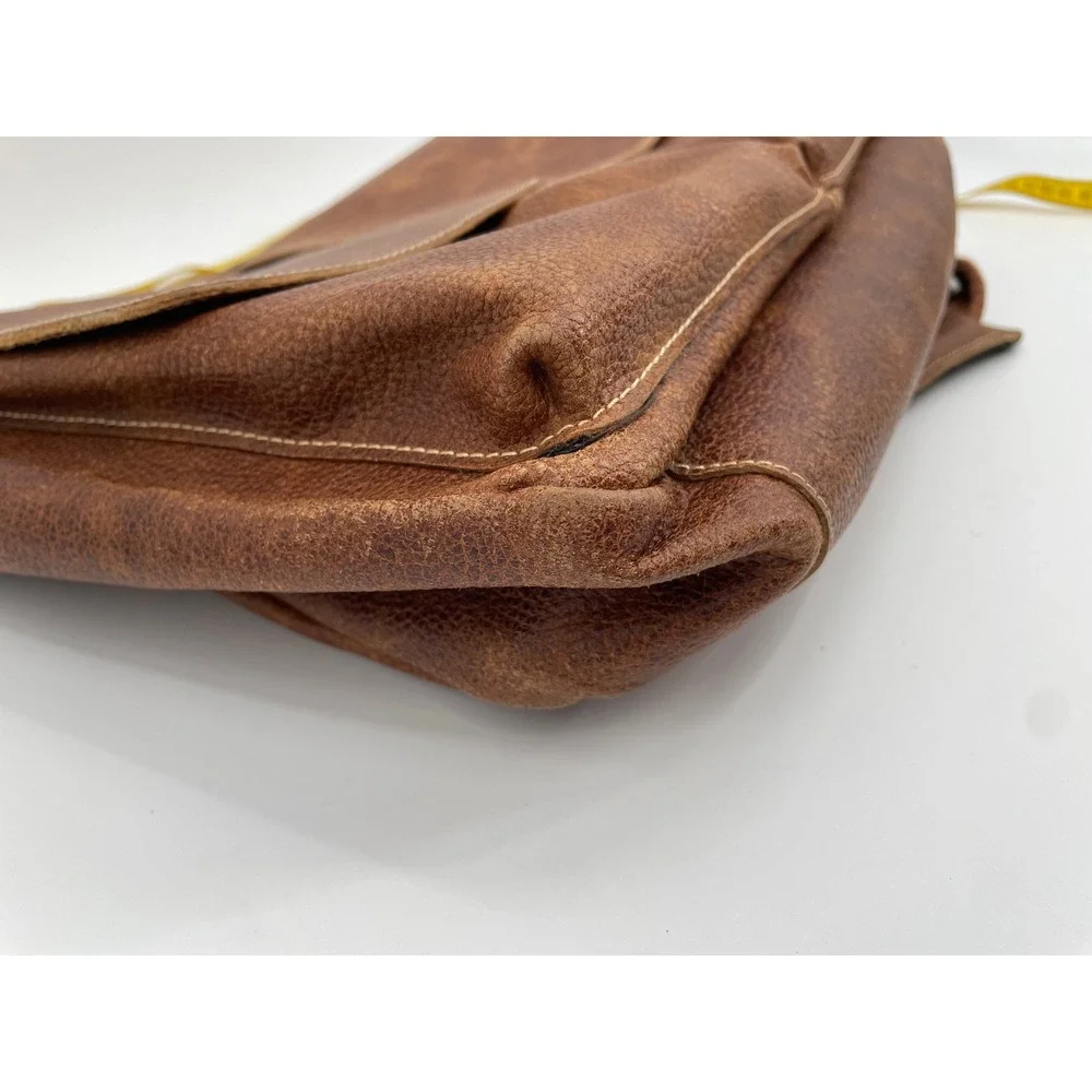 AmeriLeather Messenger Bag Mens Large Brown Leather Crossbody Satchel Vintage